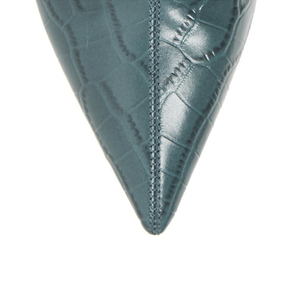 Sexy Chic Sam Edelman Snake Embossed Leather Boots - Picture 8 of 11